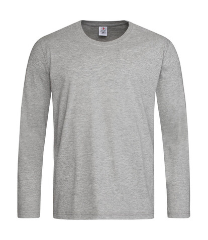 Stedman Classic-T Long Sleeve, Grey Heather, S bedrucken, Art.-Nr. 195051233