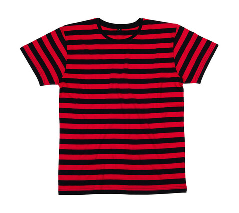 Mantis Men`s Stripy T, Black/Red, XL bedrucken, Art.-Nr. 195481546