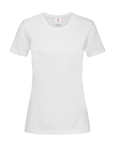 Stedman Classic-T Fitted Women, White, L bedrucken, Art.-Nr. 196050005