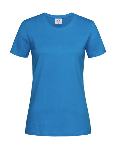 Stedman Classic-T Fitted Women, Ocean Blue, L bedrucken, Art.-Nr. 196053145