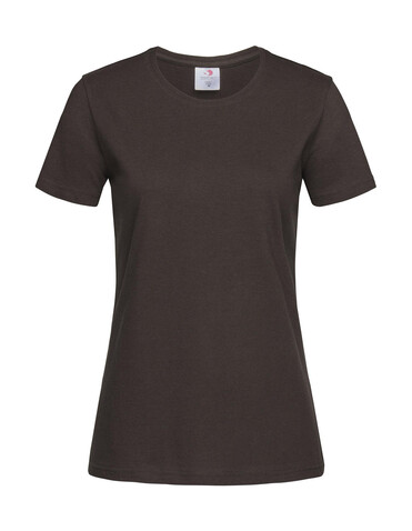 Stedman Classic-T Fitted Women, Dark Chocolate, M bedrucken, Art.-Nr. 196057024