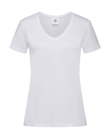 Stedman Classic-T V-Neck Women, White, 2XL bedrucken, Art.-Nr. 197050007