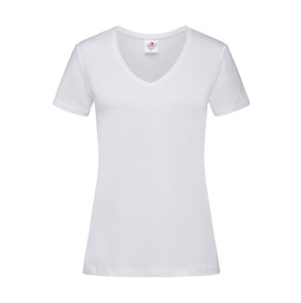 Stedman Classic-T V-Neck Women, White, S bedrucken, Art.-Nr. 197050003 Stedman Classic-T V-Neck Women, White, S bedrucken, Art.-Nr. 197050003
