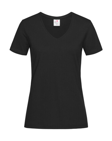 Stedman Classic-T V-Neck Women, Black Opal, M bedrucken, Art.-Nr. 197051024
