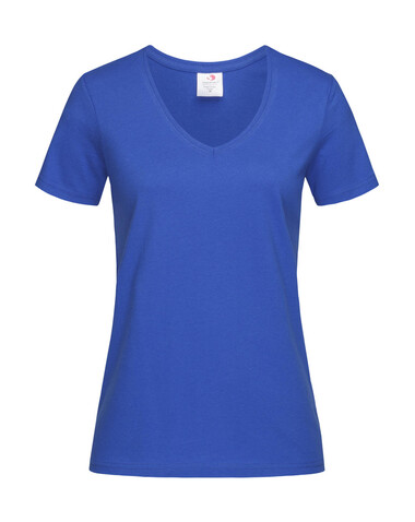 Stedman Classic-T V-Neck Women, Bright Royal, M bedrucken, Art.-Nr. 197053064