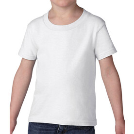 Gildan Heavy Cotton Toddler T-Shirt, White, 2T (86/92/S) bedrucken, Art.-Nr. 197090001