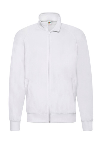 Fruit of the Loom Lightweight Sweat Jacket, White, XL bedrucken, Art.-Nr. 202010006