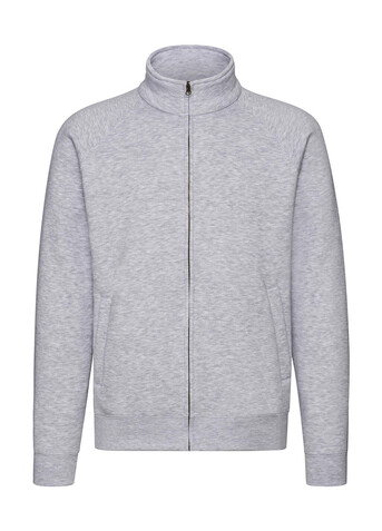 Fruit of the Loom Premium Sweat Jacket, White, S bedrucken, Art.-Nr. 203010003