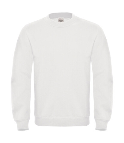 B &amp; C ID.002 Cotton Rich Sweatshirt, White, XS bedrucken, Art.-Nr. 215420002