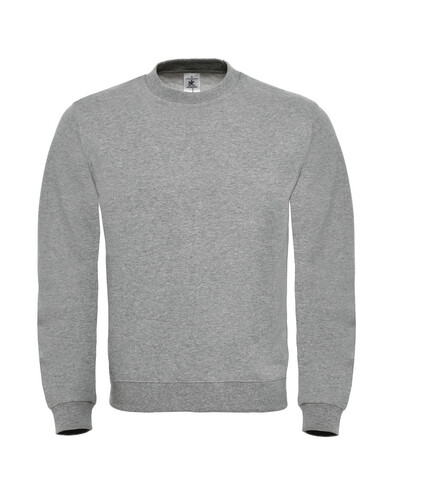 B &amp; C ID.002 Cotton Rich Sweatshirt, Heather Grey, 2XL bedrucken, Art.-Nr. 215421237