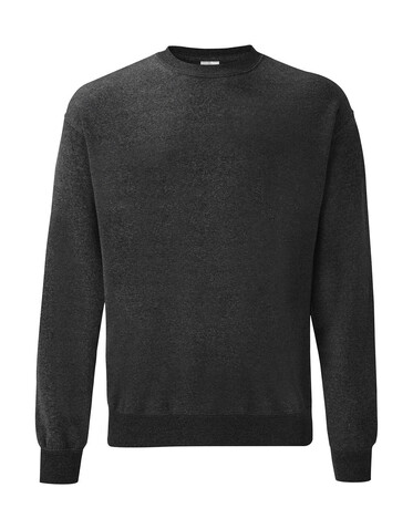Fruit of the Loom Classic Set In Sweat, Dark Heather Grey, 2XL bedrucken, Art.-Nr. 216011267
