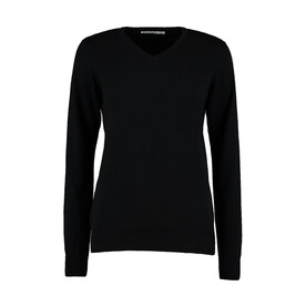 Kustom Kit Women`s Classic Fit Arundel Sweater, Black, 2XS bedrucken, Art.-Nr. 219111011