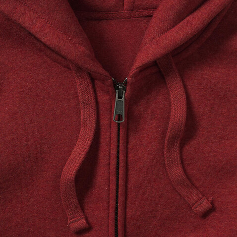 Russell Europe Ladies` Authentic Melange Zipped Hood Sweat, Carbon Melange, XS bedrucken, Art.-Nr. 230001022