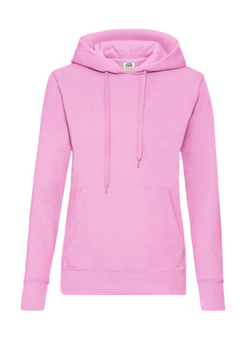 Fruit of the Loom Ladies` Classic Hooded Sweat, White, XS bedrucken, Art.-Nr. 249010002