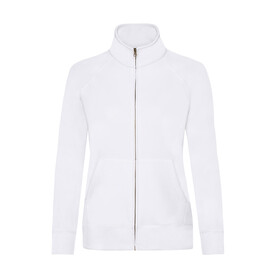 Fruit of the Loom Ladies` Premium Sweat Jacket, White, XS bedrucken, Art.-Nr. 256010002 Fruit of the Loom Ladies` Premium Sweat Jacket, White, XS bedrucken, Art.-Nr. 256010002