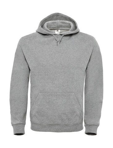 B &amp; C ID.003 Cotton Rich Hooded Sweatshirt, Heather Grey, S bedrucken, Art.-Nr. 275421233