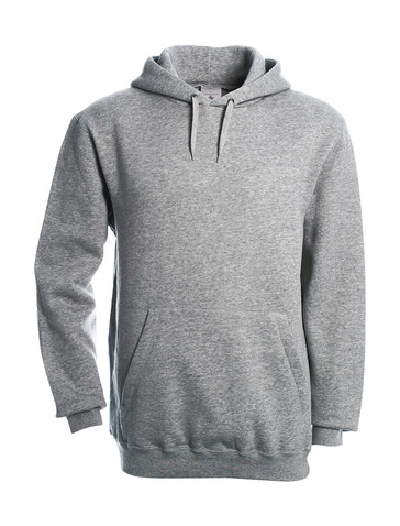 B &amp; C Hooded Sweatshirt, Heather Grey, 2XL bedrucken, Art.-Nr. 276421237