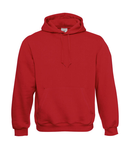 B &amp; C Hooded Sweatshirt, Red, M bedrucken, Art.-Nr. 276424004