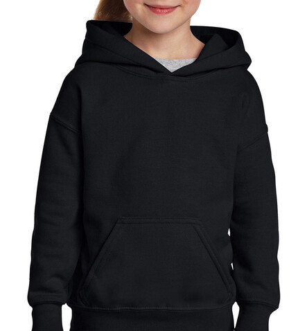 Gildan Heavy Blend Youth Hooded Sweat, Black, L (164) bedrucken, Art.-Nr. 278091015