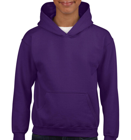 Gildan Heavy Blend Youth Hooded Sweat, Purple, L (164) bedrucken, Art.-Nr. 278093495