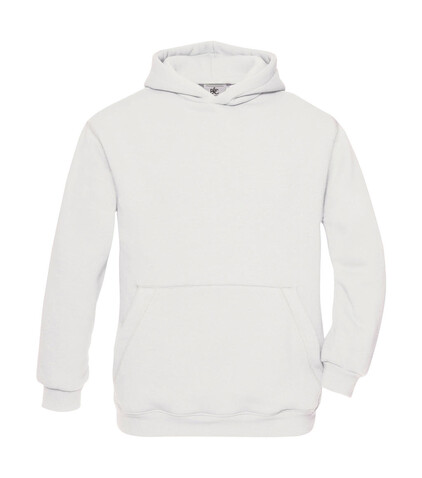 B &amp; C Hooded/kids Sweat, White, 3/4 (98/104) bedrucken, Art.-Nr. 278420003