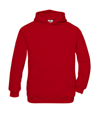 B &amp; C Hooded/kids Sweat, Red, 3/4 (98/104) bedrucken, Art.-Nr. 278424003