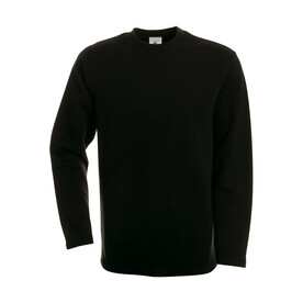 B &amp;amp; C Open Hem Sweatshirt, Black, S bedrucken, Art.-Nr. 279421013