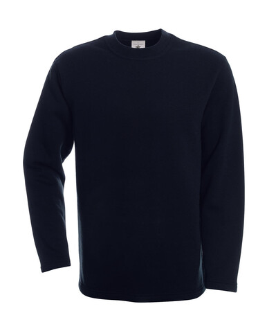 B &amp; C Open Hem Sweatshirt, Navy, M bedrucken, Art.-Nr. 279422004