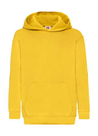 Fruit of the Loom Kids` Classic Hooded Sweat, Light Pink, 128 (7-8) bedrucken, Art.-Nr. 280014205