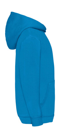 Fruit of the Loom Kids` Classic Hooded Sweat, Heather Royal, 152 (12-13) bedrucken, Art.-Nr. 280013027