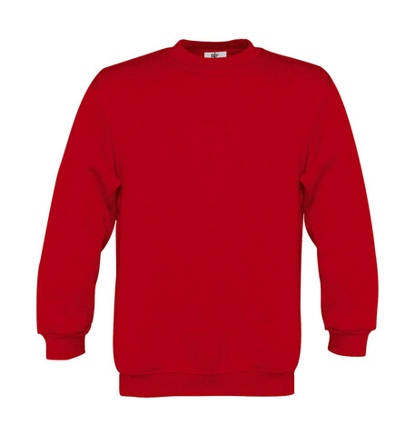 B &amp; C Set In/kids Sweat, Red, 5/6 (110/116) bedrucken, Art.-Nr. 286424004