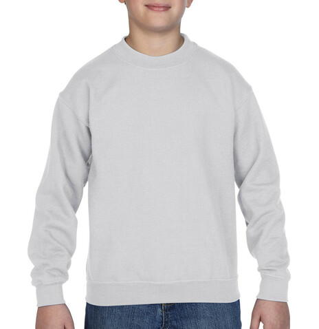 Gildan Heavy Blend Youth Crewneck Sweat, White, XS (104/110) bedrucken, Art.-Nr. 288090002