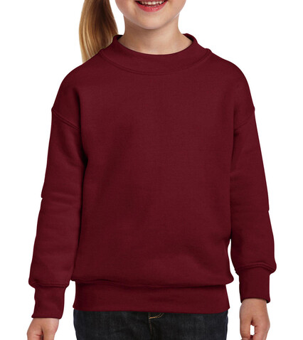 Gildan Heavy Blend Youth Crewneck Sweat, Garnet, L (164) bedrucken, Art.-Nr. 288094755