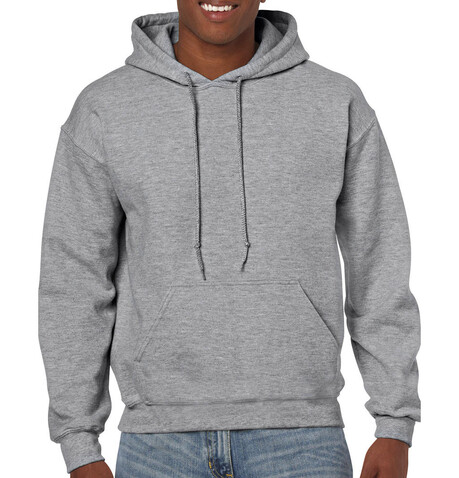 Gildan Heavy Blend Adult Hooded Sweatshirt, Sport Grey, M bedrucken, Art.-Nr. 290091254