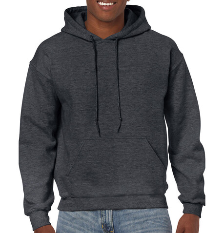 Gildan Heavy Blend Adult Hooded Sweatshirt, Dark Heather, 2XL bedrucken, Art.-Nr. 290091267