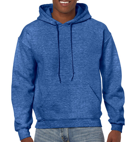 Gildan Heavy Blend Adult Hooded Sweatshirt, Heather Sport Royal, M bedrucken, Art.-Nr. 290093124