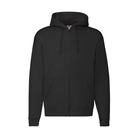 Fruit of the Loom Premium Hooded Zip Sweat, Black, S bedrucken, Art.-Nr. 293011013