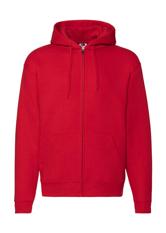 Fruit of the Loom Premium Hooded Zip Sweat, Red, M bedrucken, Art.-Nr. 293014004