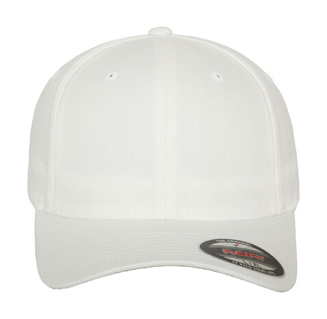 Flexfit Wooly Combed Cap, White, 2XL (59-64cm) bedrucken, Art.-Nr. 301680003