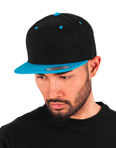 Yupoong Classic Snapback 2-Tone Cap, Heather/Royal, One Size bedrucken, Art.-Nr. 301731630