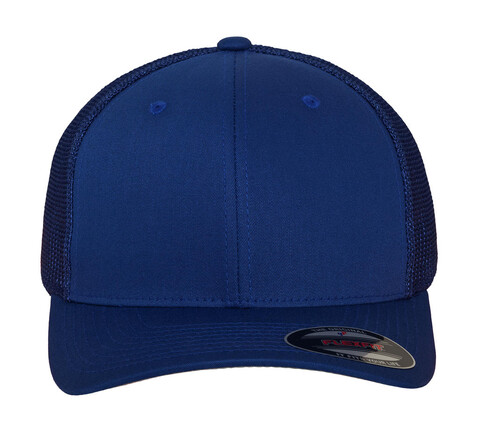 Flexfit Mesh Cotton Twill Trucker Cap, Royal, L/XL bedrucken, Art.-Nr. 302683002