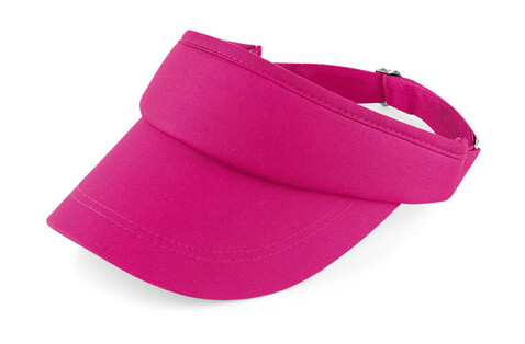 Beechfield Sports Visor, Fuchsia, One Size bedrucken, Art.-Nr. 306694390