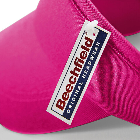 Beechfield Sports Visor, Black, One Size bedrucken, Art.-Nr. 306691010