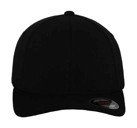 Flexfit Double Jersey Cap, Black, S/M bedrucken, Art.-Nr. 308681011
