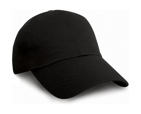 Result Caps Heavy Cotton Drill Cap, Black, One Size bedrucken, Art.-Nr. 310341010