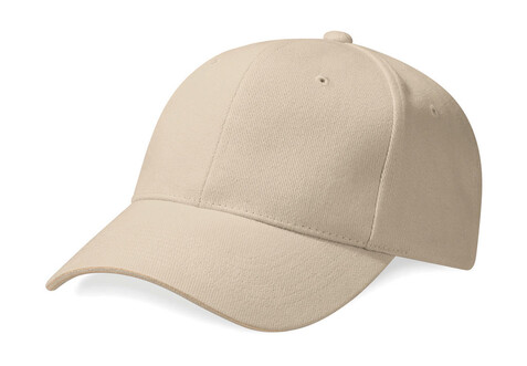 Beechfield Pro-Style Heavy Brushed Cotton Cap, Stone, One Size bedrucken, Art.-Nr. 312690090