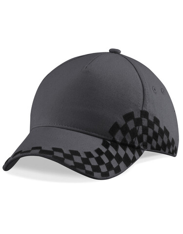 Beechfield Grand Prix Cap, Black, One Size bedrucken, Art.-Nr. 316691010