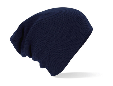 Beechfield Slouch Beanie, French Navy, One Size bedrucken, Art.-Nr. 322692010