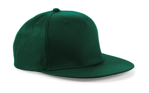 Beechfield 5 Panel Snapback Rapper Cap, Bottle Green, One Size bedrucken, Art.-Nr. 325695400