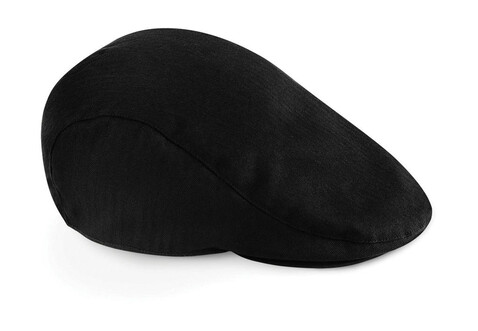 Beechfield Vintage Flat Cap, Black, L/XL bedrucken, Art.-Nr. 326691012